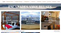Desktop Screenshot of escapadesamoureuses.com